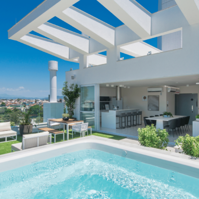 Terraço com spa